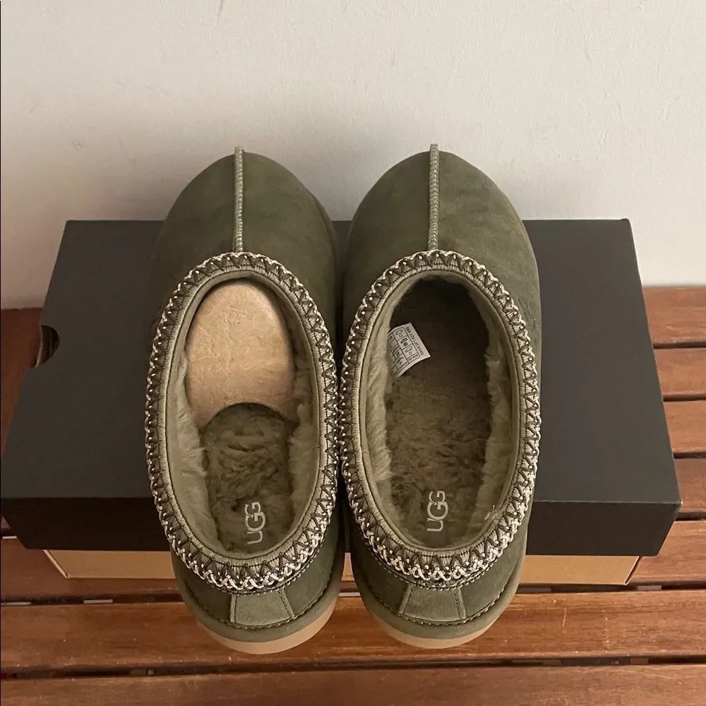 UGG Tasman Baxter Slippers Burnt Olive USA Men Size 9/UK 8/EU 42